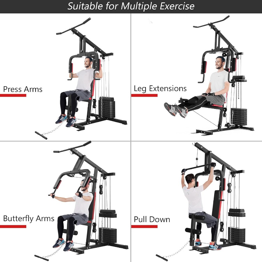 Multifunction Home Gym System, - Leg Home Gym Workout review and price