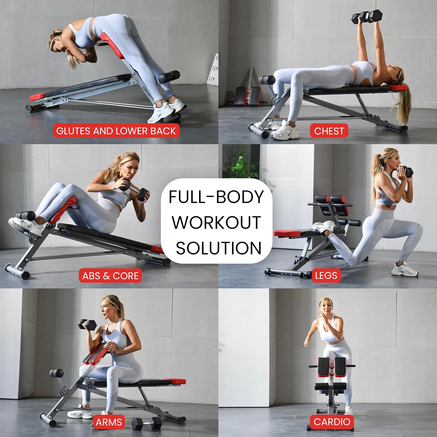 Multi-Functional Weight Bench  - All In One Gym Home Equipment review and price